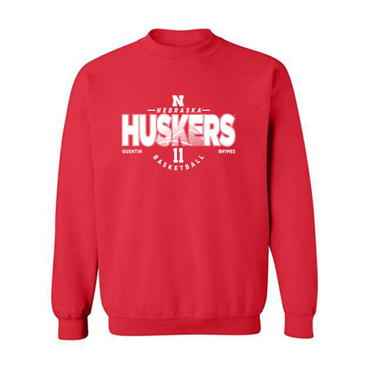 Nebraska - NCAA Men's Basketball : Quentin Rhymes - Classic Fashion Shersey Crewneck Sweatshirt-0