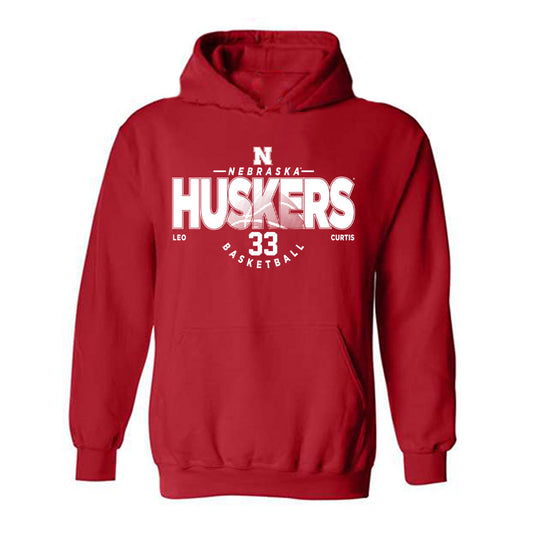 Nebraska - NCAA Men's Basketball : Leo Curtis - Classic Fashion Shersey Hooded Sweatshirt-0