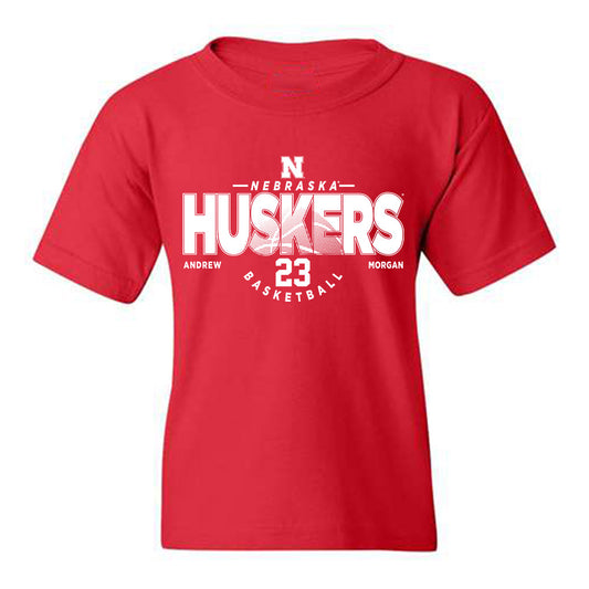 Nebraska - NCAA Men's Basketball : Andrew Morgan - Classic Fashion Shersey Youth T-Shirt