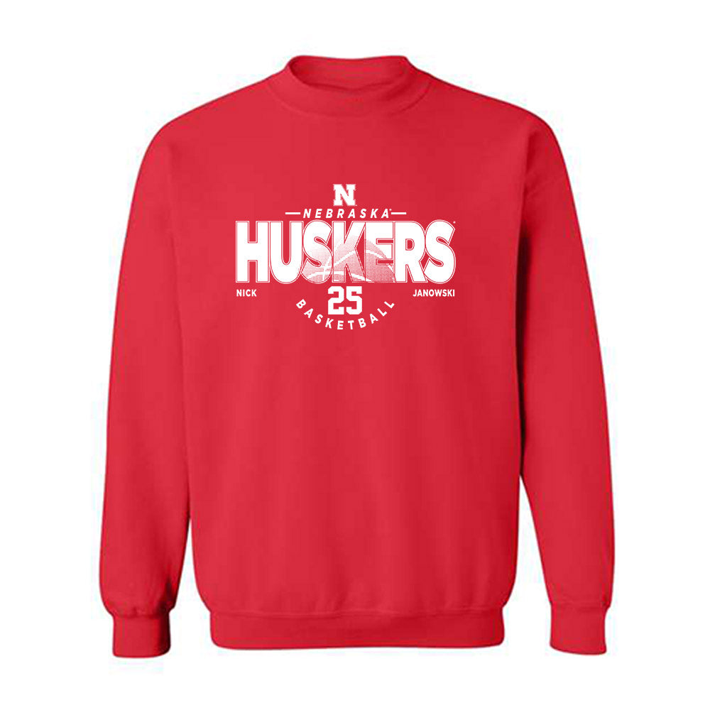 Nebraska - NCAA Men's Basketball : Nick Janowski - Classic Fashion Shersey Crewneck Sweatshirt