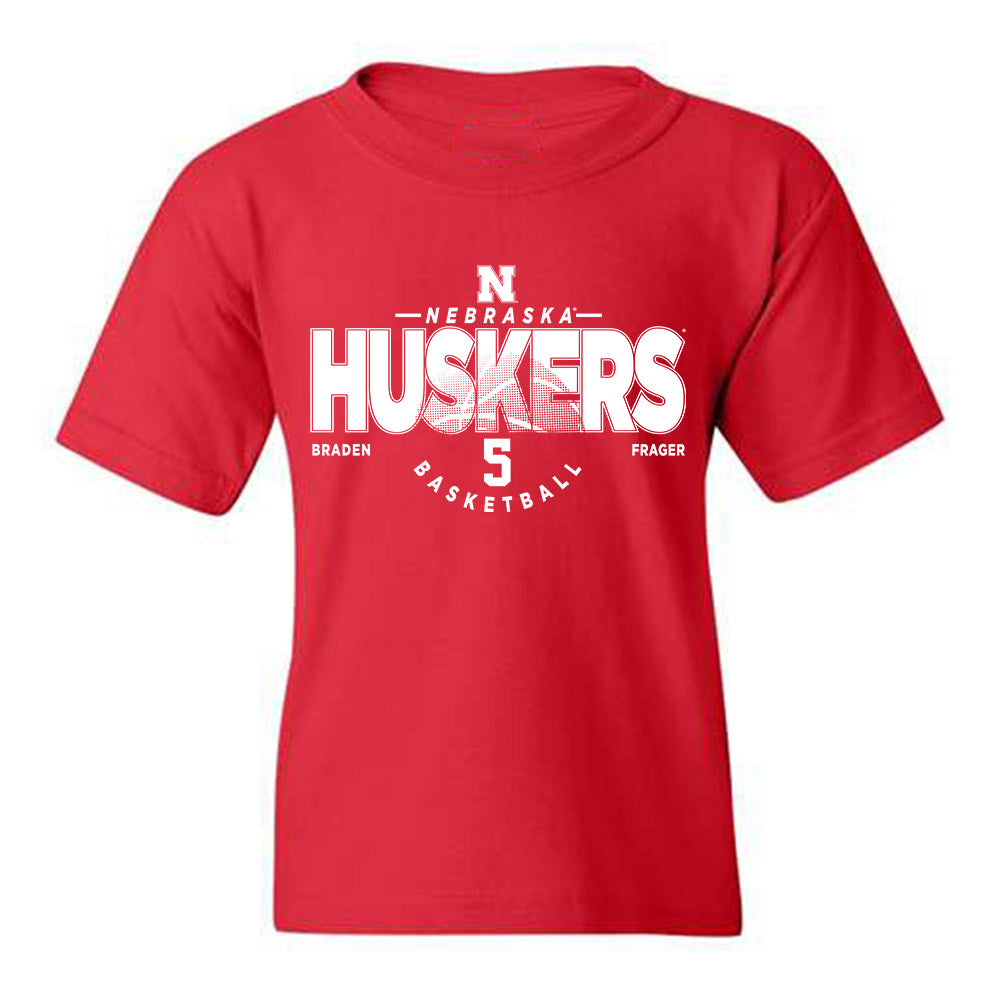 Nebraska - NCAA Men's Basketball : Braden Frager - Classic Fashion Shersey Youth T-Shirt