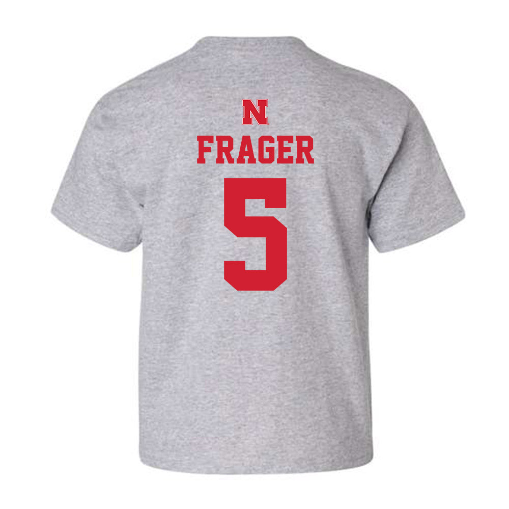 Nebraska - NCAA Men's Basketball : Braden Frager - Youth T-Shirt