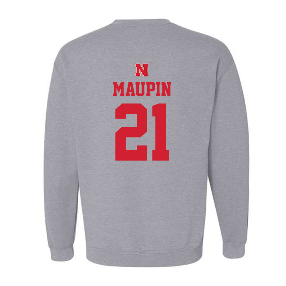 Nebraska - NCAA Women's Basketball : Eliza Maupin - Sports Shersey Crewneck Sweatshirt-1