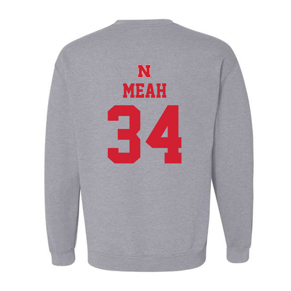 Nebraska - NCAA Men's Basketball : Braxton Meah - Sports Shersey Crewneck Sweatshirt