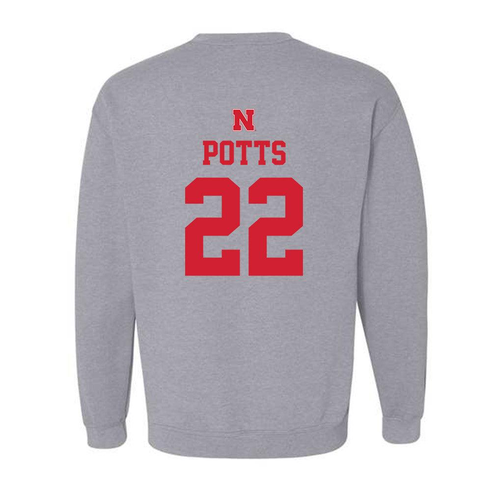 Nebraska - NCAA Women's Basketball : Natalie Potts - Sports Shersey Crewneck Sweatshirt