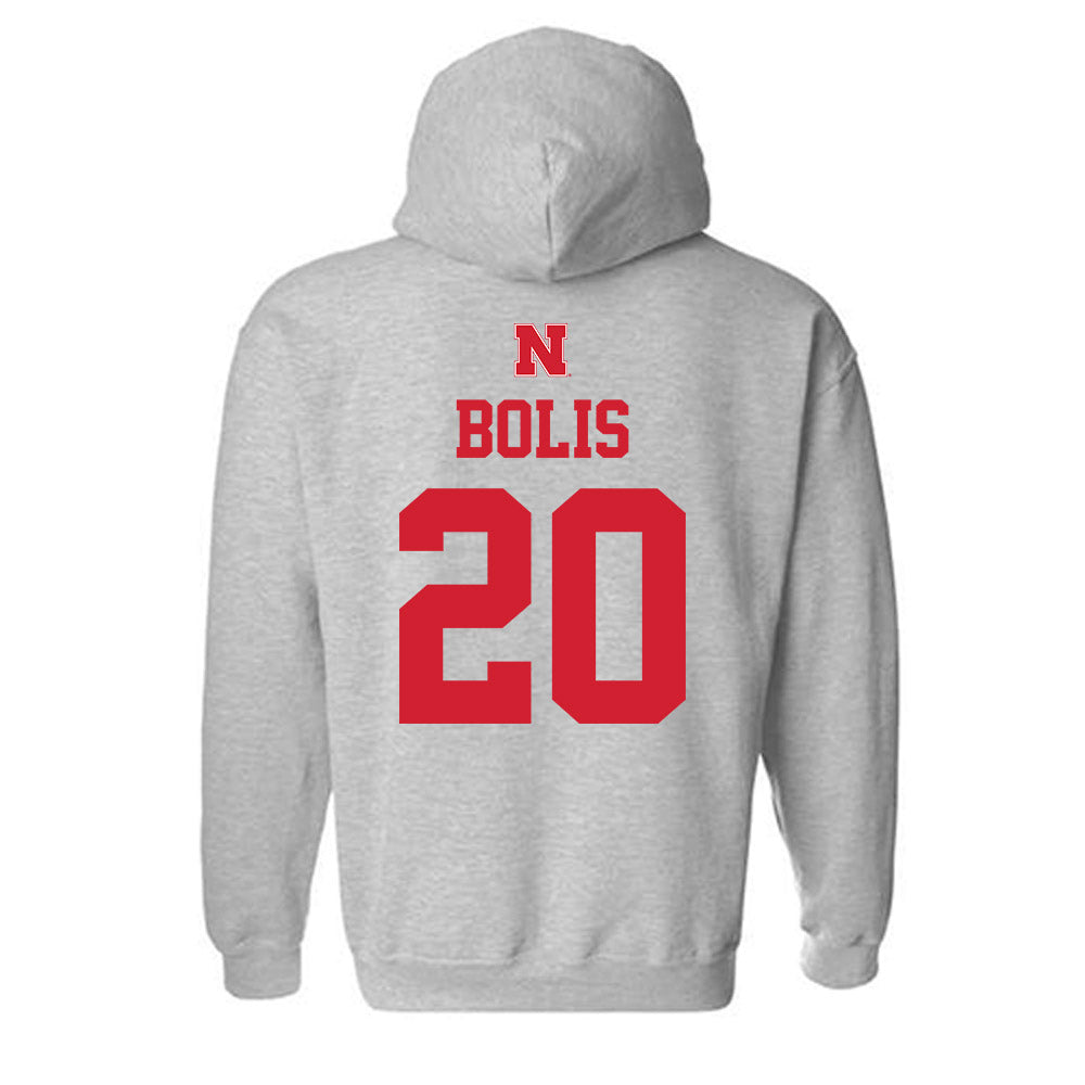 Nebraska - NCAA Men's Basketball : Justin Bolis - Hooded Sweatshirt