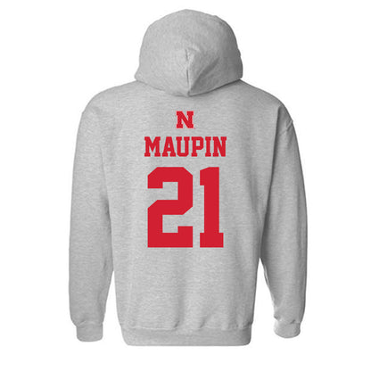 Nebraska - NCAA Women's Basketball : Eliza Maupin - Sports Shersey Hooded Sweatshirt-1