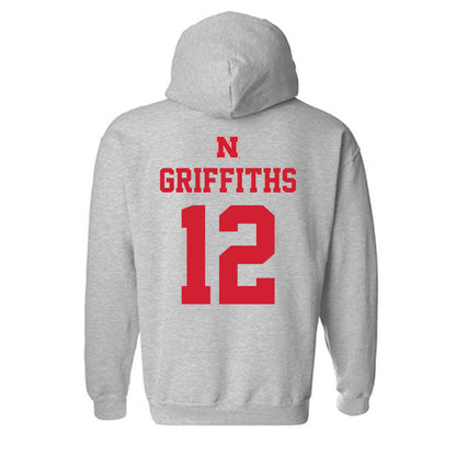 Nebraska - NCAA Men's Basketball : Gavin Griffiths - Sports Shersey Hooded Sweatshirt