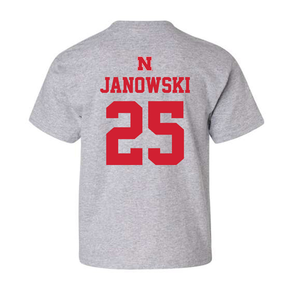 Nebraska - NCAA Men's Basketball : Nick Janowski - Youth T-Shirt