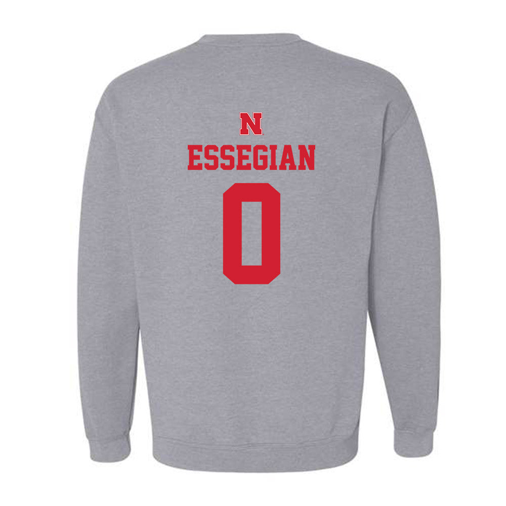 Nebraska - NCAA Men's Basketball : Connor Essegian - Sports Shersey Crewneck Sweatshirt-1