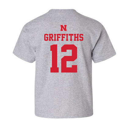 Nebraska - NCAA Men's Basketball : Gavin Griffiths - Sports Shersey Youth T-Shirt