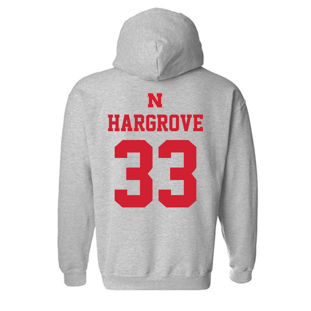 Nebraska - NCAA Women's Basketball : Amiah Hargrove - Sports Shersey Hooded Sweatshirt