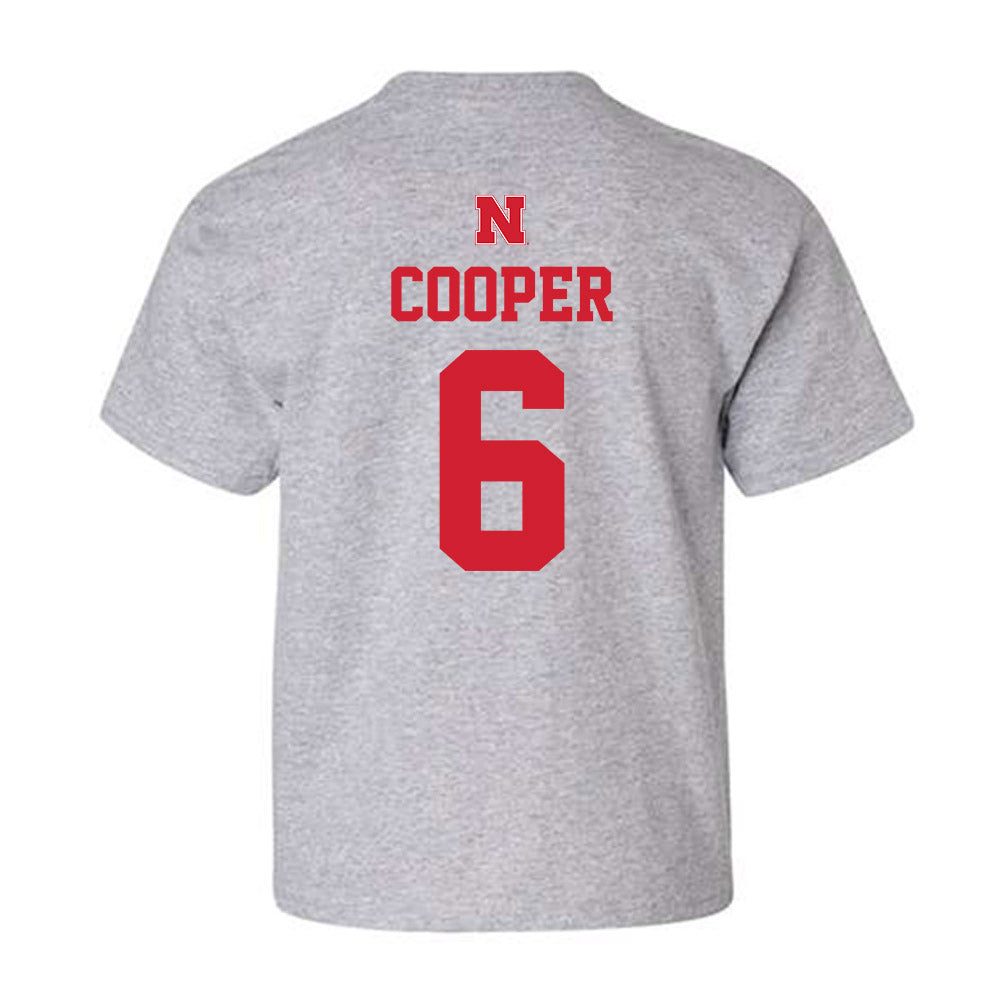 Nebraska - NCAA Men's Basketball : Will Cooper - Sports Shersey Youth T-Shirt-1