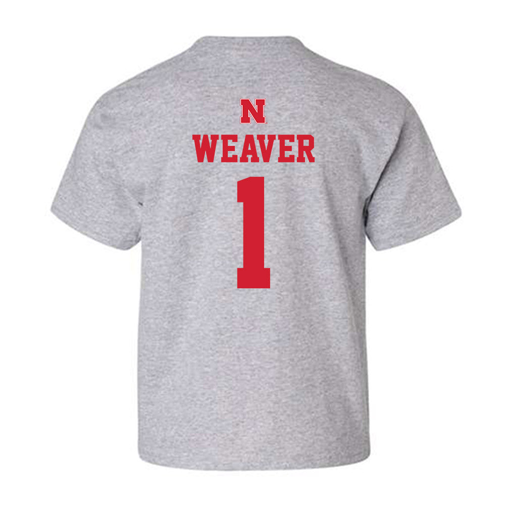 Nebraska - NCAA Women's Basketball : Hailey Weaver - Sports Shersey Youth T-Shirt-1