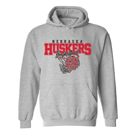 Nebraska - NCAA Men's Basketball : Pryce Sandfort - Sports Shersey Hooded Sweatshirt-0