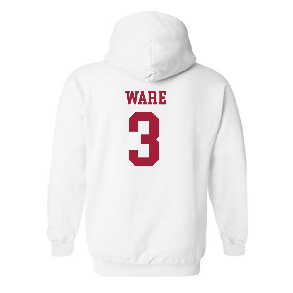 Arkansas - NCAA Women's Basketball : Harmonie Ware - Sports Shersey Hooded Sweatshirt-1