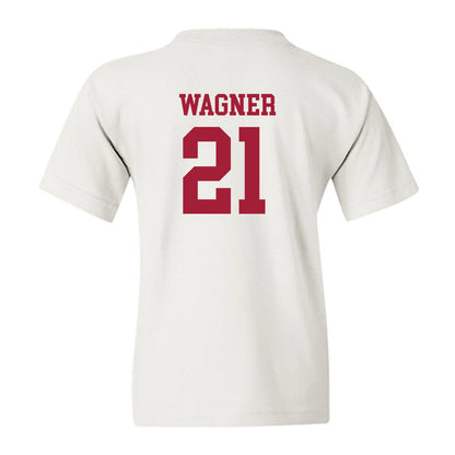 Arkansas - NCAA Men's Basketball : DJ Wagner - Sports Shersey Youth T-Shirt-1