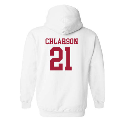 Arkansas - NCAA Women's Basketball : Ashlynn Chlarson - Sports Shersey Hooded Sweatshirt-1
