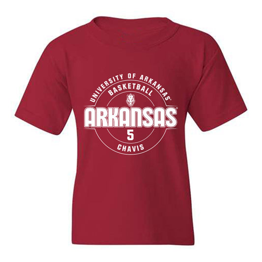 Arkansas - NCAA Men's Basketball : Cash Chavis - Classic Fashion Shersey Youth T-Shirt