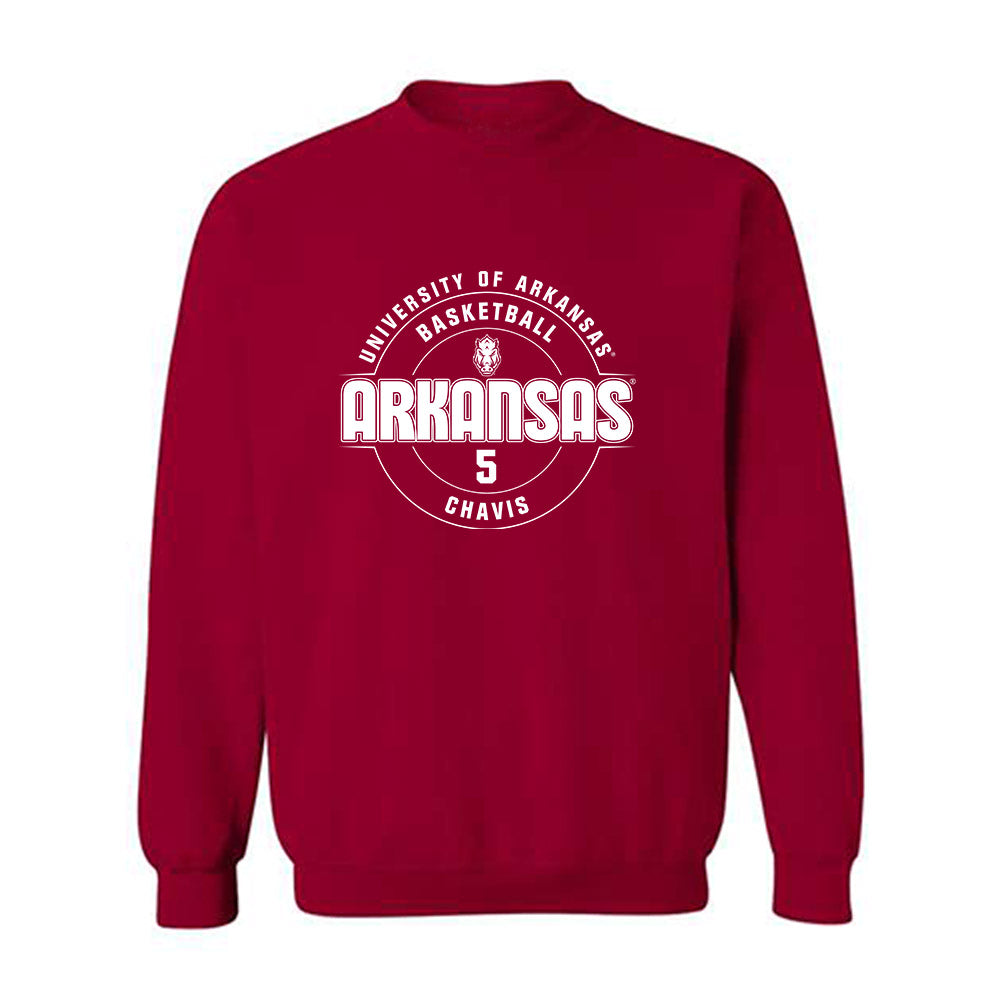 Arkansas - NCAA Men's Basketball : Cash Chavis - Classic Fashion Shersey Crewneck Sweatshirt