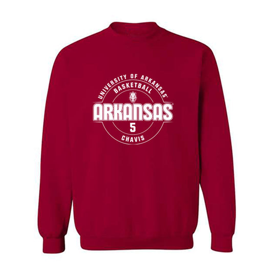 Arkansas - NCAA Men's Basketball : Cash Chavis - Classic Fashion Shersey Crewneck Sweatshirt