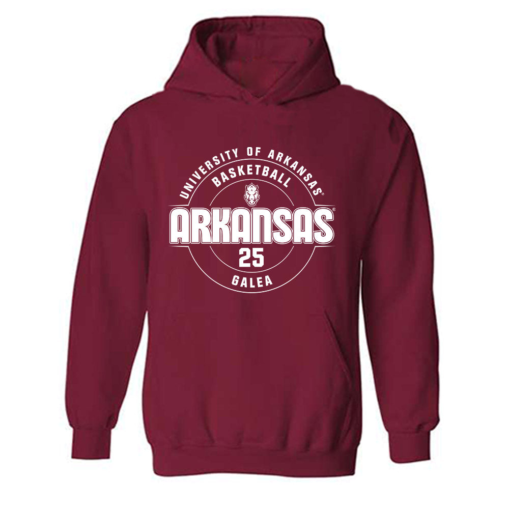 Arkansas - NCAA Women's Basketball : Danika Galea - Classic Fashion Shersey Hooded Sweatshirt-0