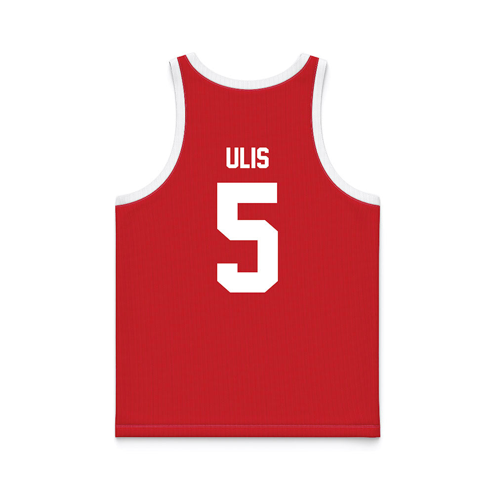 Nebraska - NCAA Men's Basketball : Ahron Ulis - Red Basketball Jersey