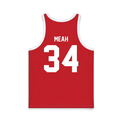 Nebraska - NCAA Men's Basketball : Braxton Meah - Red Basketball Jersey