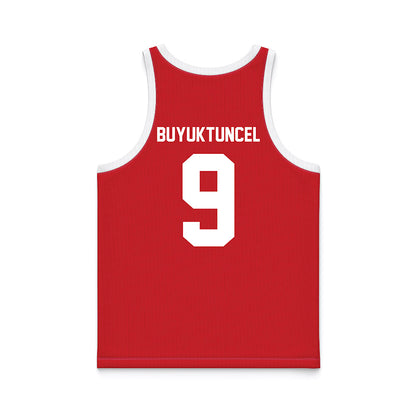 Nebraska - NCAA Men's Basketball : Berke Buyuktuncel - Red Basketball Jersey