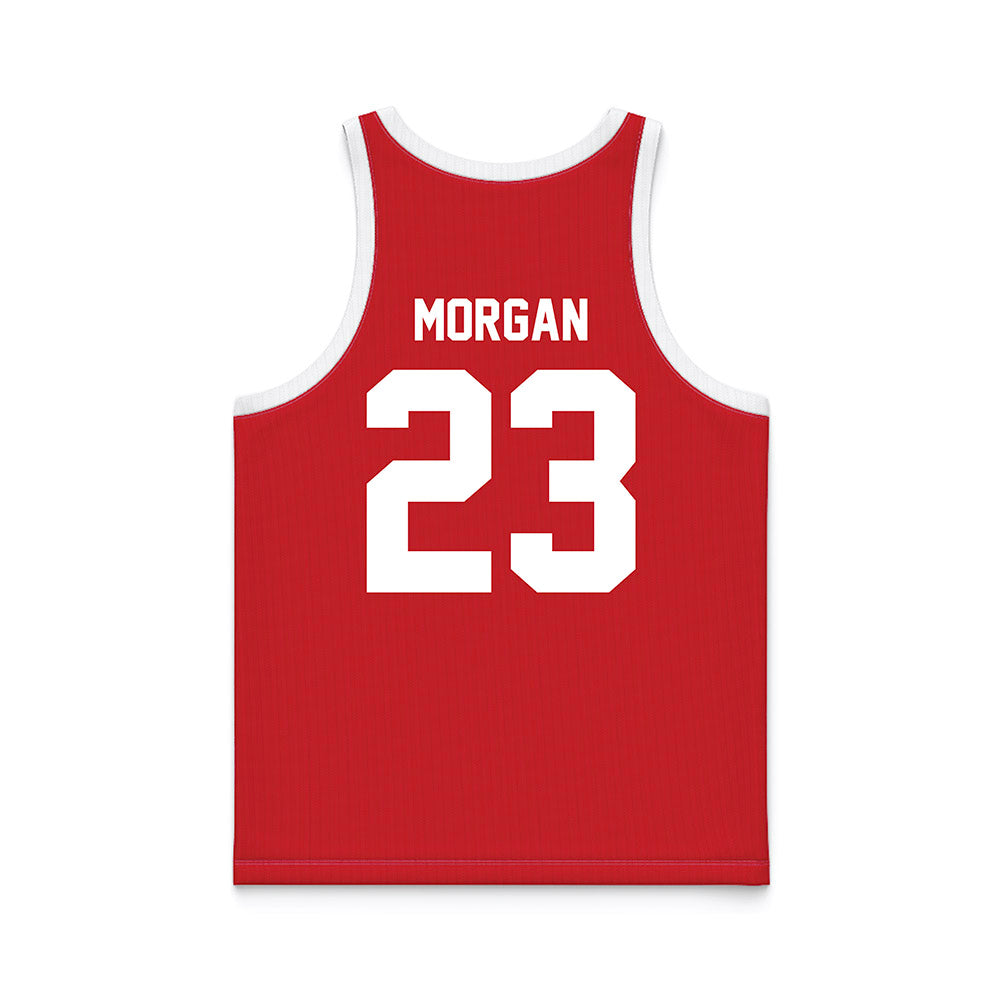 Nebraska - NCAA Men's Basketball : Andrew Morgan - Red Basketball Jersey