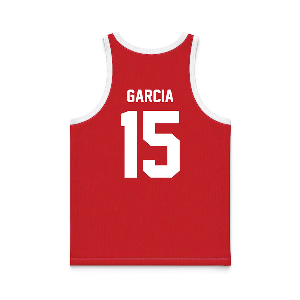 Nebraska - NCAA Men's Basketball : Jared Garcia - Red Basketball Jersey-1