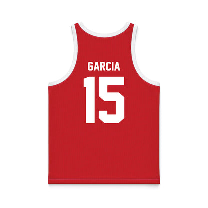 Nebraska - NCAA Men's Basketball : Jared Garcia - Red Basketball Jersey-1