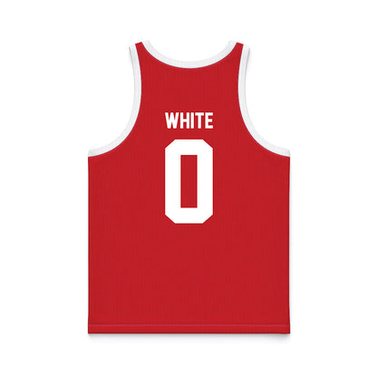 Nebraska - NCAA Women's Basketball : Darian White - Red Basketball Jersey