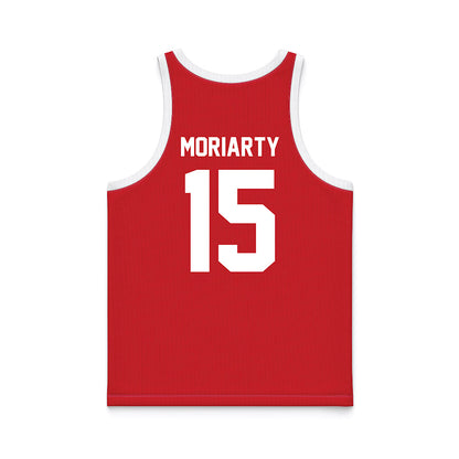 Nebraska - NCAA Women's Basketball : Kendall Moriarty - Red Basketball Jersey