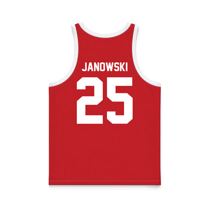 Nebraska - NCAA Men's Basketball : Nick Janowski - Red Basketball Jersey