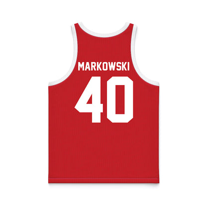 Nebraska - NCAA Women's Basketball : Alexis Markowski - Red Basketball Jersey