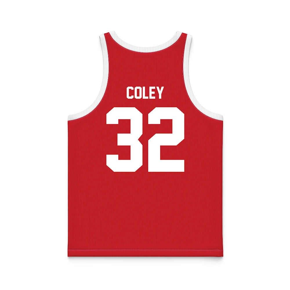 Nebraska - NCAA Women's Basketball : Kendall Coley - Red Basketball Jersey