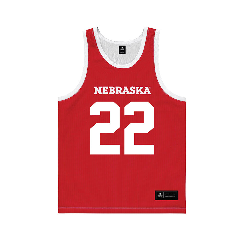 Nebraska - NCAA Women's Basketball : Natalie Potts - Red Basketball Jersey