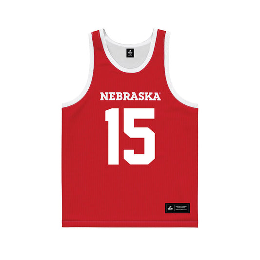 Nebraska - NCAA Women's Basketball : Kennadi Williams - Red Basketball Jersey-0