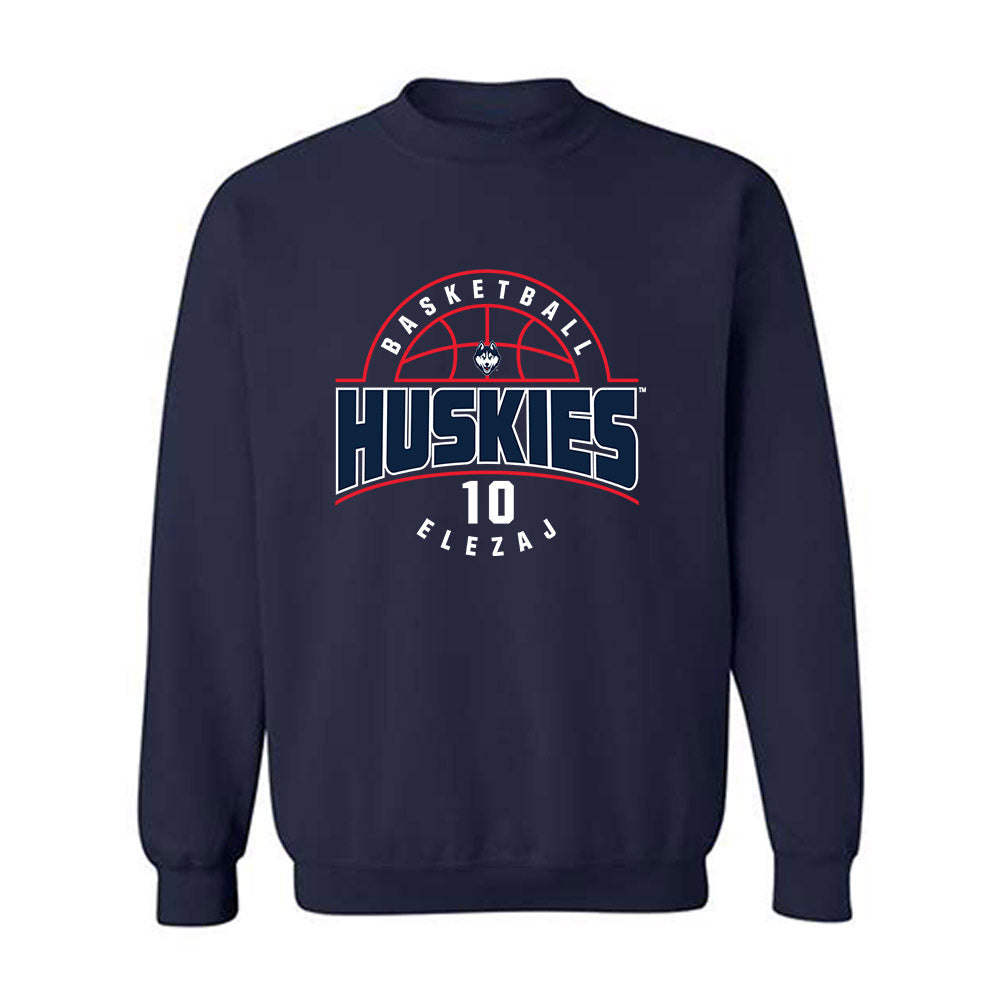 UConn - NCAA Men's Basketball : Rrezon Elezaj - Classic Fashion Shersey Crewneck Sweatshirt-0