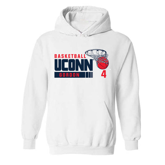UConn - Men's Basketball Legends : Ben Gordon - Classic Fashion Shersey Hooded Sweatshirt-0