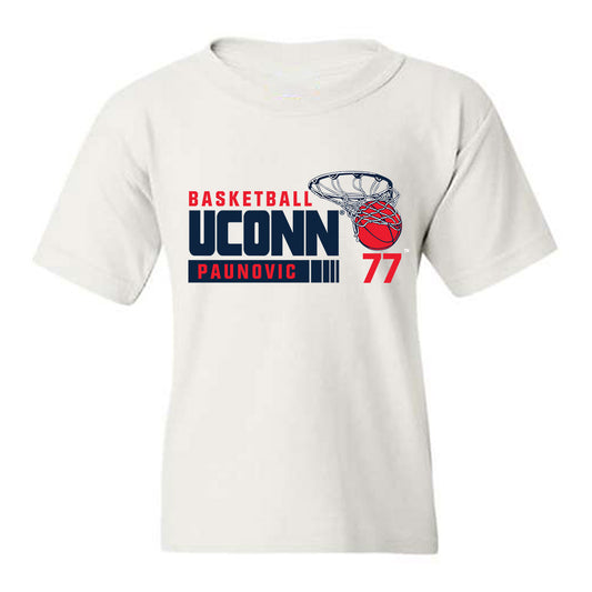 UConn - NCAA Men's Basketball : Uros Paunovic - Classic Fashion Shersey Youth T-Shirt-0