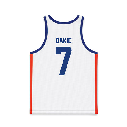 Florida - NCAA Women's Basketball : Emilija Dakic - White Basketball Jersey-1