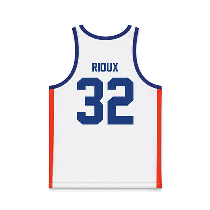 Florida - NCAA Men's Basketball : Olivier Rioux - White Basketball Jersey