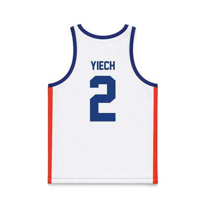 Florida - NCAA Women's Basketball : Nyadieng Yiech - White Basketball Jersey-1