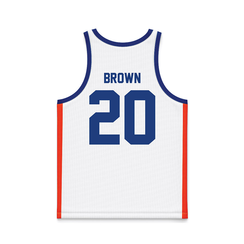 Florida - NCAA Men's Basketball : Isaiah Brown - White Basketball Jersey