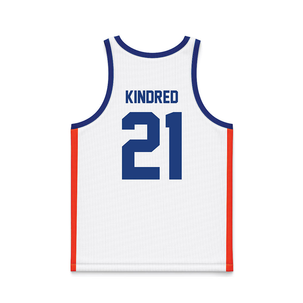 Florida - NCAA Women's Basketball : Eriny Kindred - White Basketball Jersey