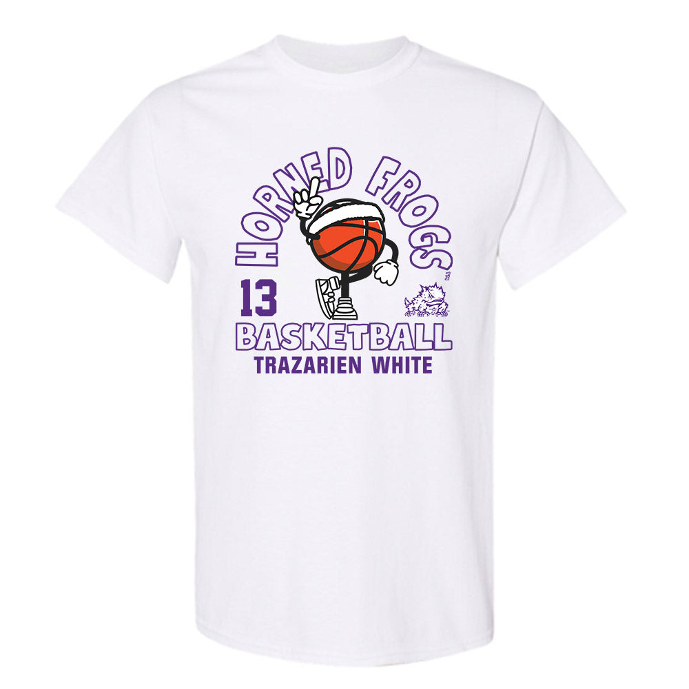 TCU - NCAA Men's Basketball : Trazarien White - Fashion Shersey T-Shirt