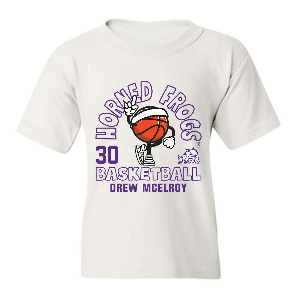 TCU - NCAA Men's Basketball : Drew McElroy - Fashion Shersey Youth T-Shirt