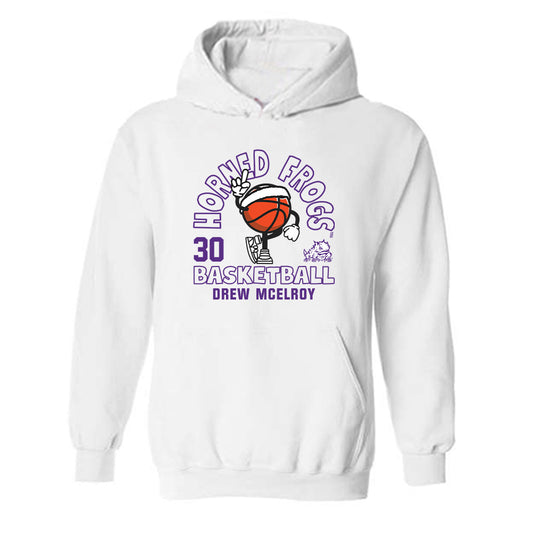 TCU - NCAA Men's Basketball : Drew McElroy - Fashion Shersey Hooded Sweatshirt